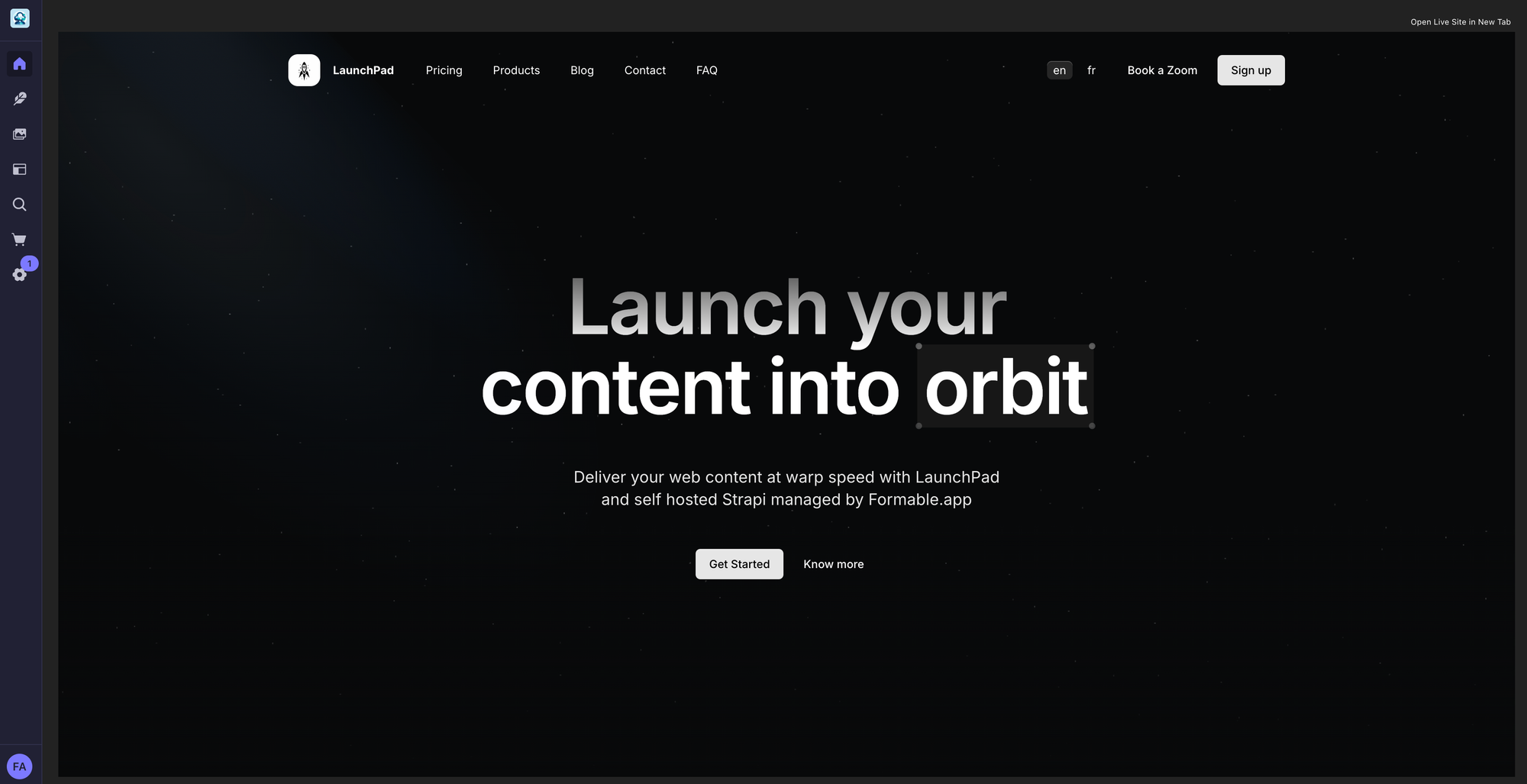 Launch your content into orbit with self hosted Strapi