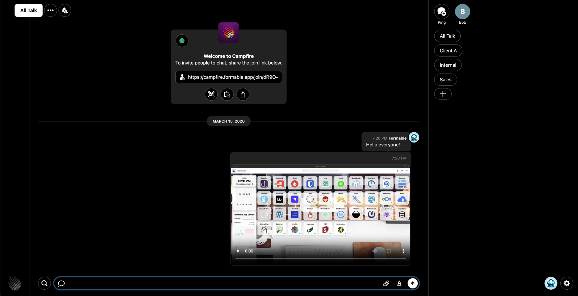 Self host a private Campfire chat for your team or organization